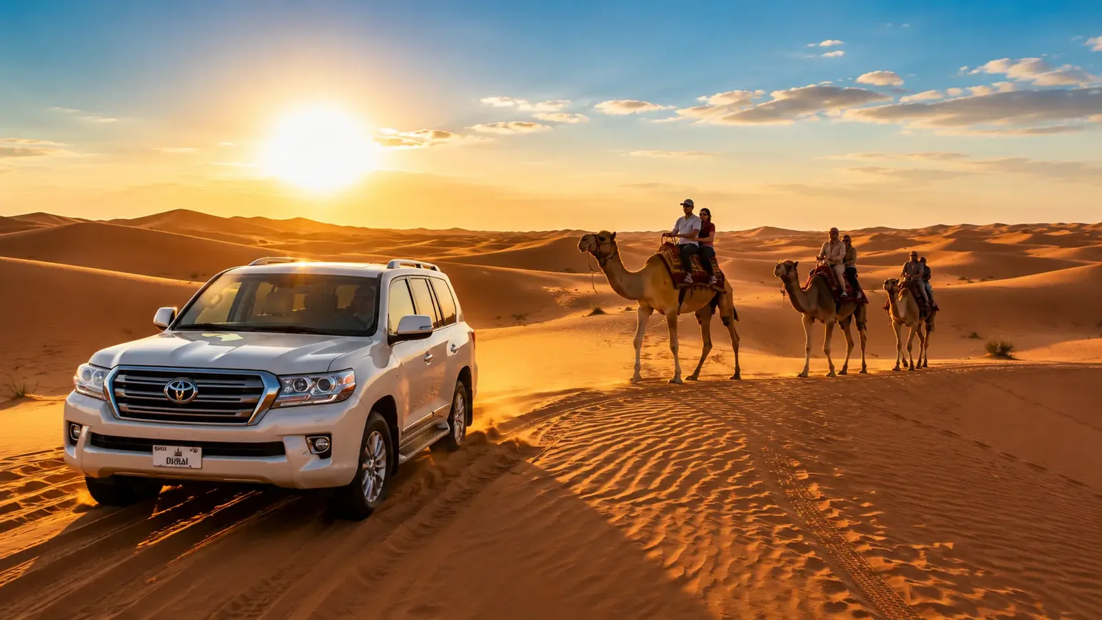Royal Tourism Dubai desert safari guests